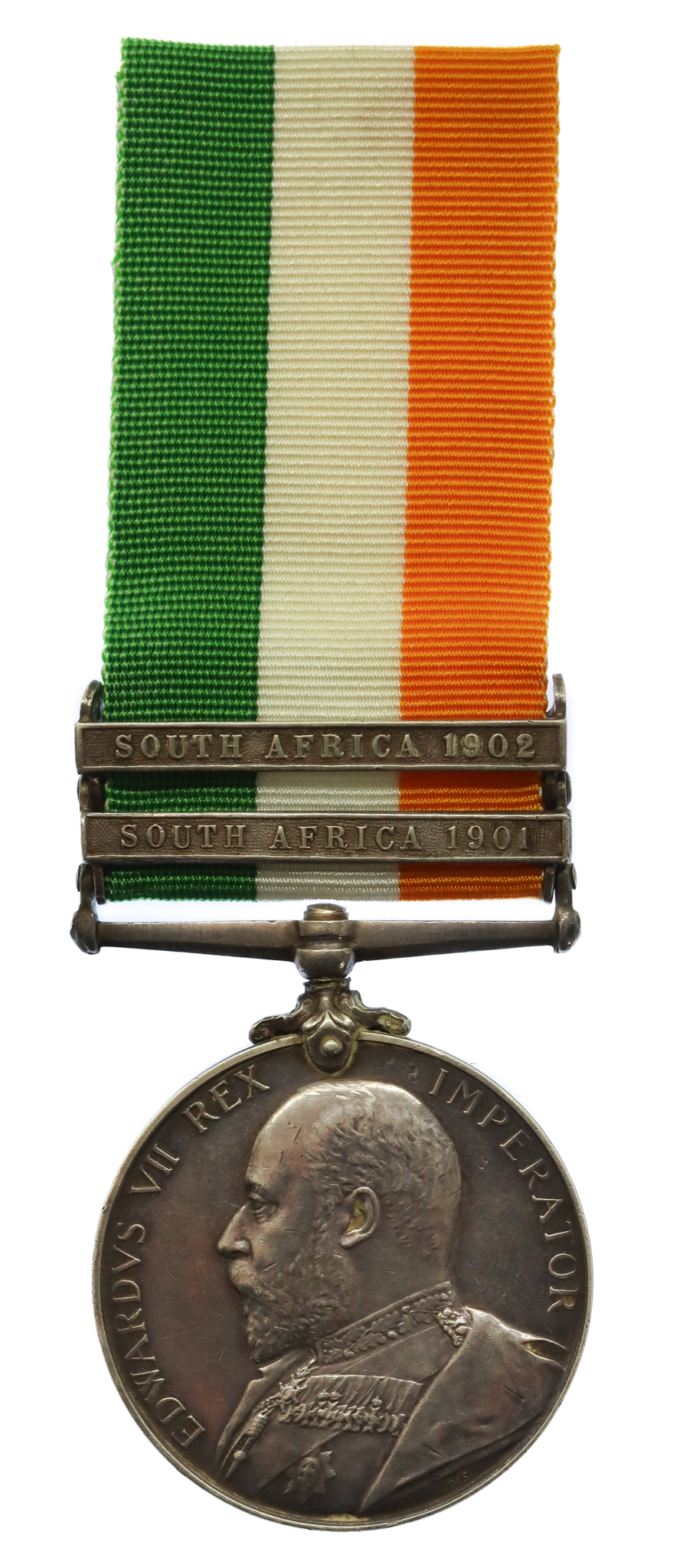 King's South Africa Medal (Clasps - South Africa 1901, South Africa 1902) - Pte. W. Whitwell, 16th Lancers - Slightly Wounded at Kareefontein 28/4/1900